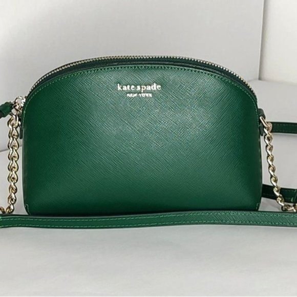 Kate Spade Bag Green Crossbody Cameron Street Hilli Deep Jade Safiano Leather - Picture 1 of 11